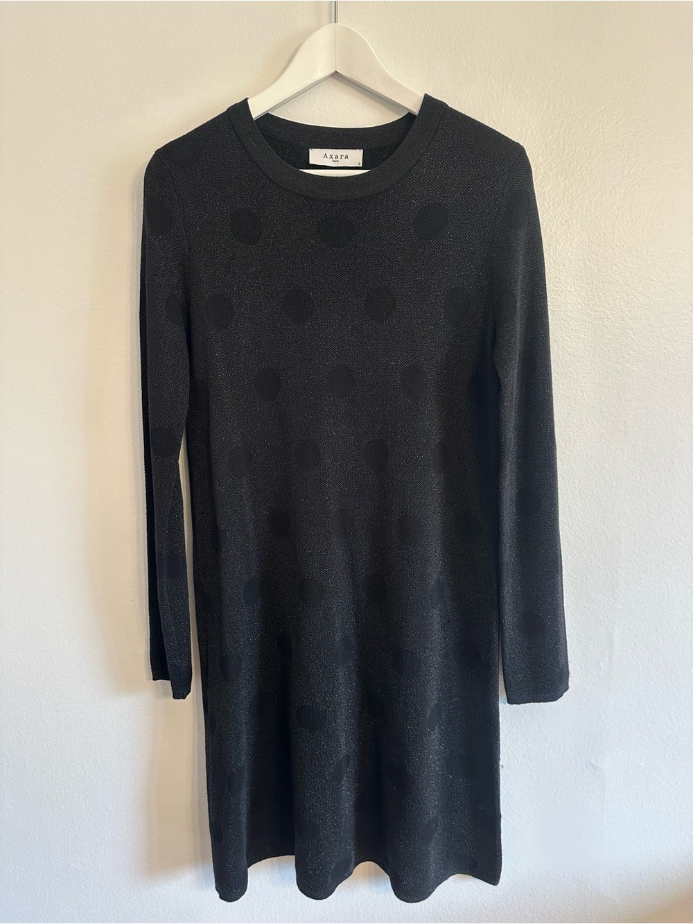 Black Long-Sleeve Axara Paris dress small